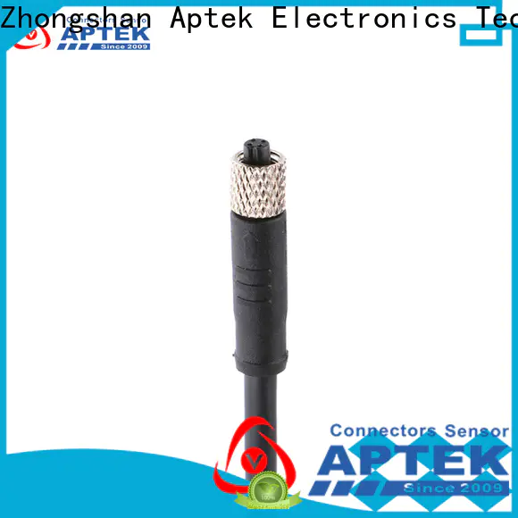APTEK wires m5 circular cable mount connectors manufacturers for packaging machine