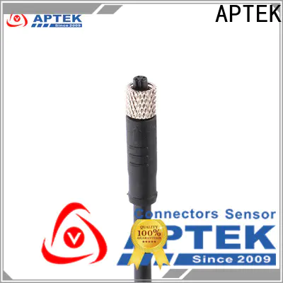 APTEK molded m5 circular cable mount connectors for sale for packaging machine