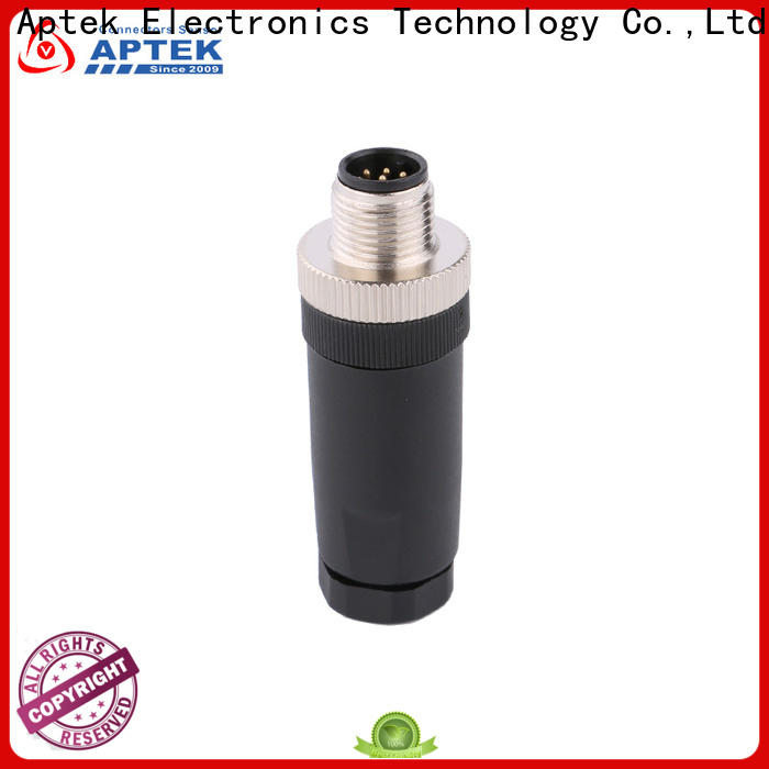 APTEK solder m12 cable connector supply for industry