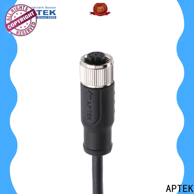 APTEK installable m12 male connector manufacturers for industry