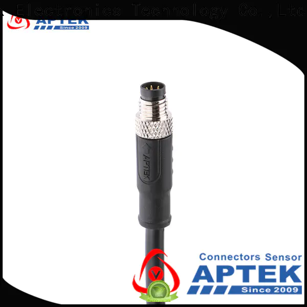APTEK panel m8 waterproof connector for sale for industry