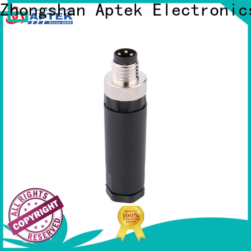 APTEK solder m8 waterproof connector company for packaging machine