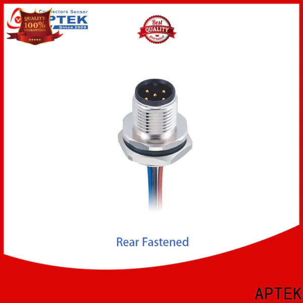 APTEK emishielded m12 right angle connector suppliers for industry