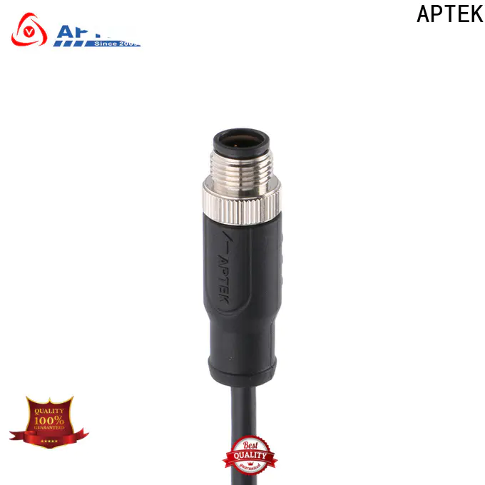 APTEK New m12 right angle connector factory for engineering