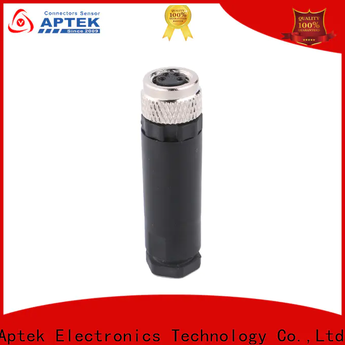 APTEK solder m8 waterproof connector manufacturers for packaging machine
