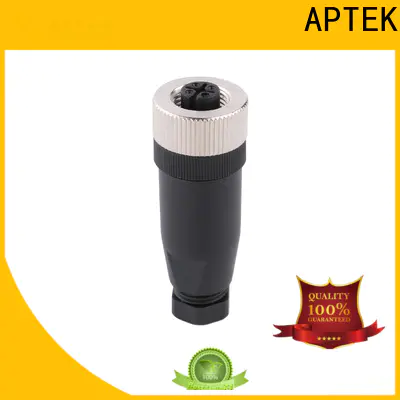 APTEK shielded m12 industrial connector manufacturers for industry