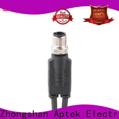 APTEK solder m12 male connector supply for engineering