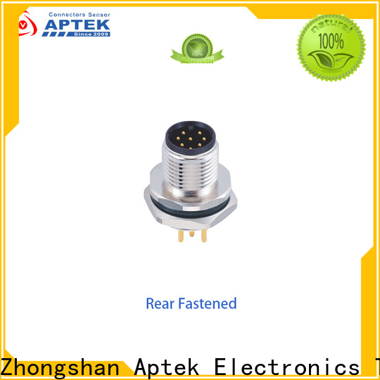 APTEK Custom m12 male connector supply for packaging machine
