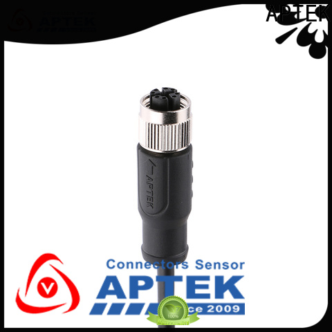 APTEK molded m12 cable connector company for packaging machine