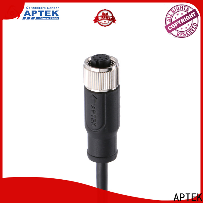 APTEK circular m12 cable connector supply for engineering