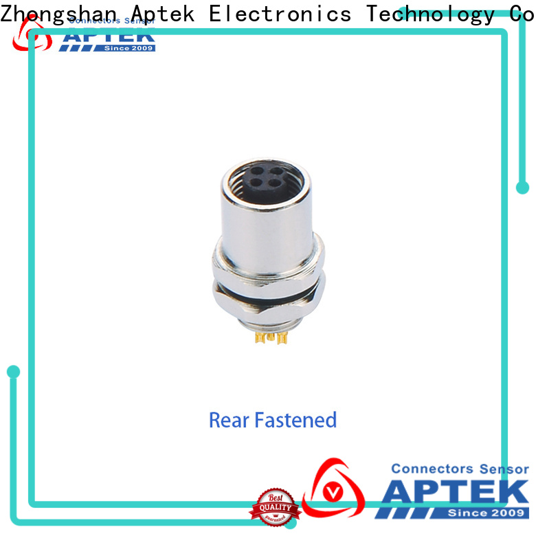APTEK connectors m5 circular cable mount connectors for sale for packaging machine