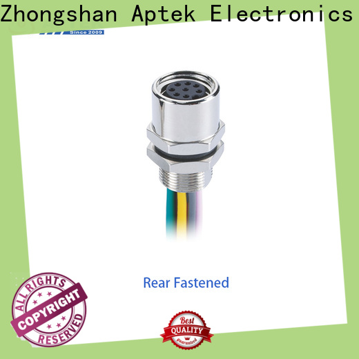 APTEK male m8 field wireable connector company for packaging machine