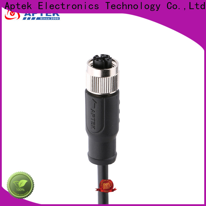 APTEK male m12 panel mount connectors factory for packaging machine