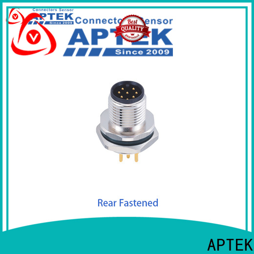 APTEK Custom m12 female connector suppliers for packaging machine