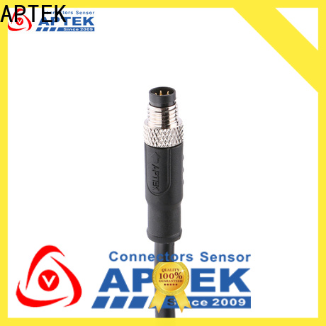 APTEK contacts m8 panel mount connector company for packaging machine
