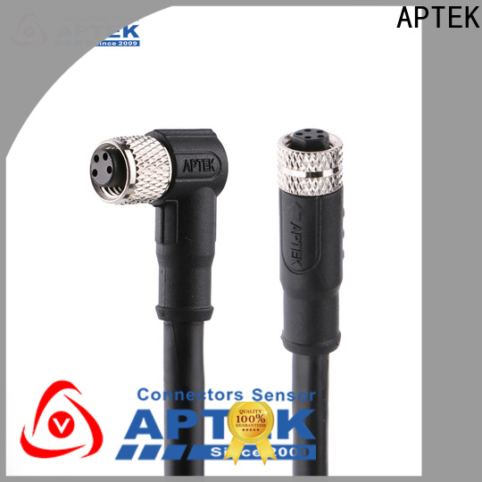 APTEK circular m8 cable connector manufacturers for packaging machine