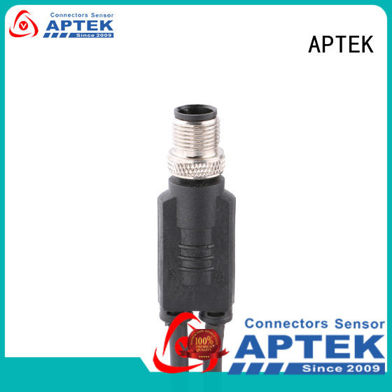 APTEK male m12 connector standard company for packaging machine