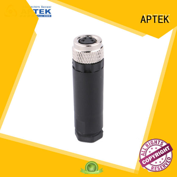 APTEK straight m8 panel mount connector supply for engineering