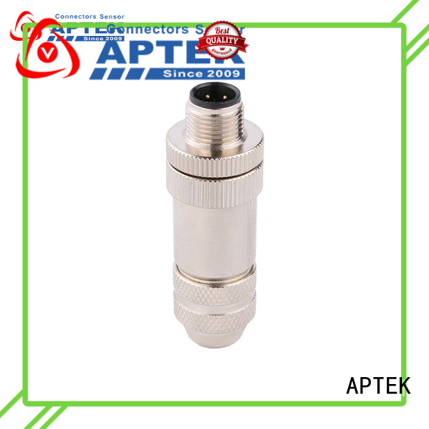 APTEK screw m12 right angle connector manufacturers for industry