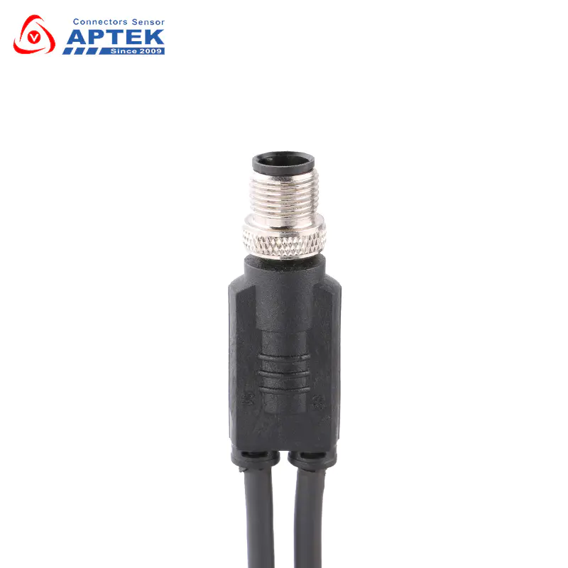 M12 Male Y-Splitter Molded Cable
