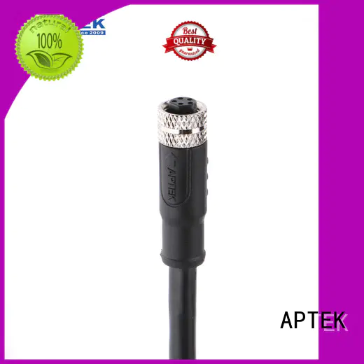 installable molded m8 female connector APTEK manufacture