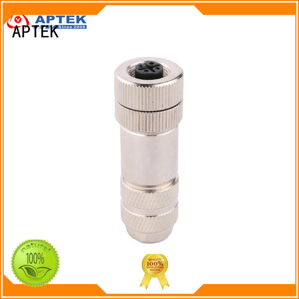 APTEK fast delivery m12 din connector with pcb contacts for engineering