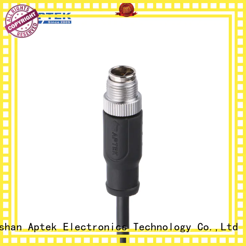 fast delivery m12 non-shielded connectors termination for packaging machine APTEK