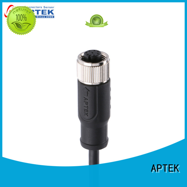 M12 Female Waterproof Circular Cable Connectors - Non-Shielded