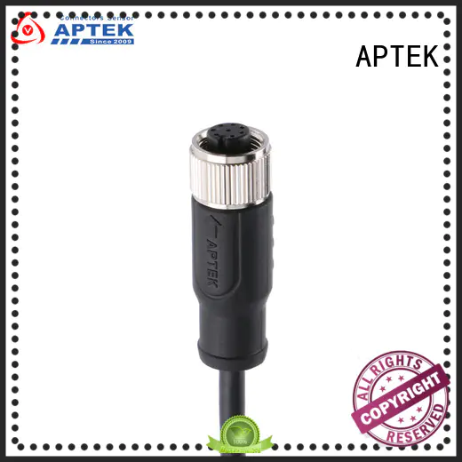 APTEK Custom m12 waterproof connector manufacturers for packaging machine