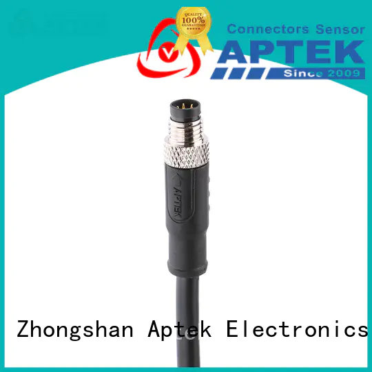 APTEK cable m8 panel mount connector factory for sale