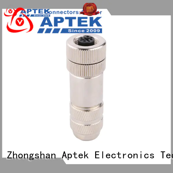 APTEK High-quality m12 waterproof connector supply for engineering