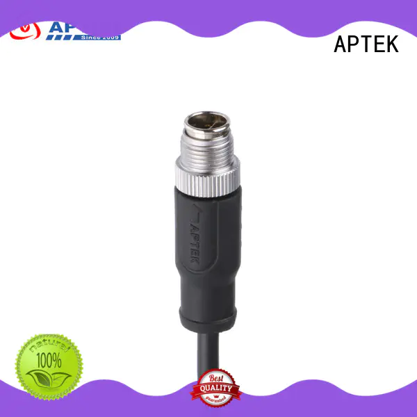 APTEK screw m12 field attachable connectors supply for packaging machine