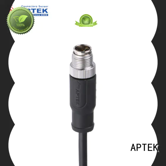 APTEK mount m12 waterproof connector manufacturers for packaging machine