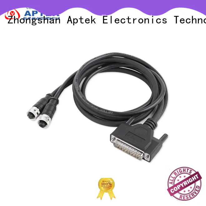 APTEK connectors custom cable assemblies manufacturers for packaging machine