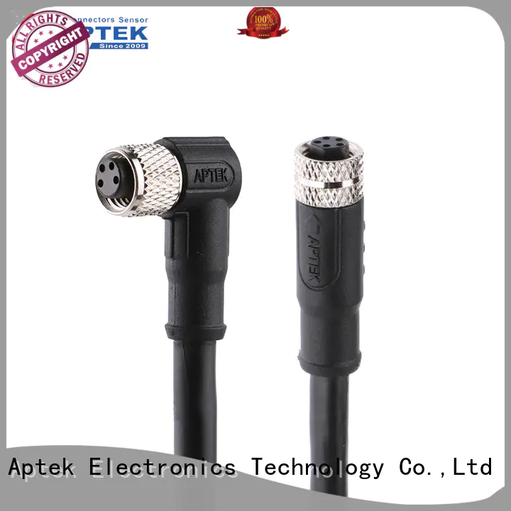 APTEK circular m8 cable connector factory for industry