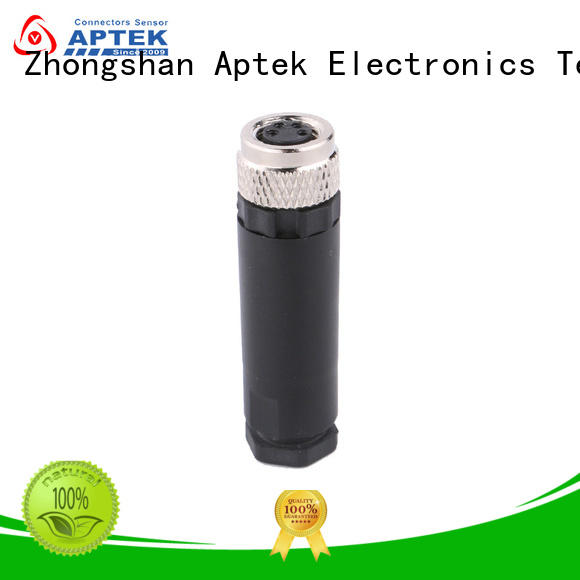 APTEK New m8 panel mount connector supply for packaging machine