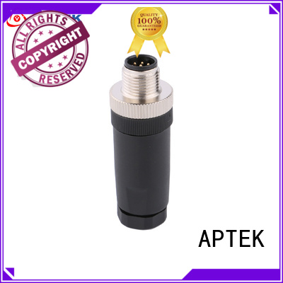 APTEK mount m12 cable connector manufacturers for industry
