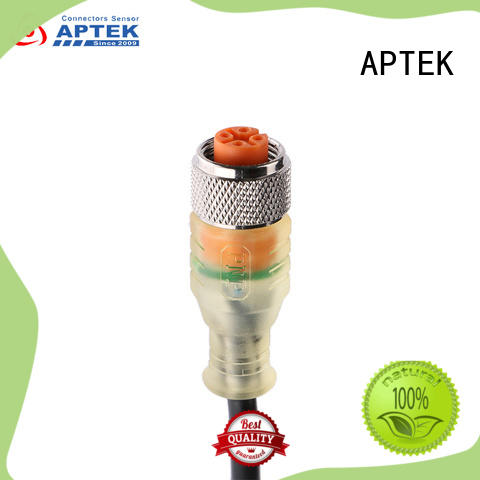 APTEK waterproof m12 male connector supply for engineering