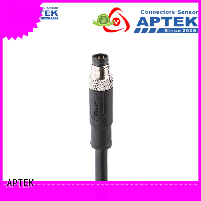 APTEK nonshielded m8 circular cable connector led sale