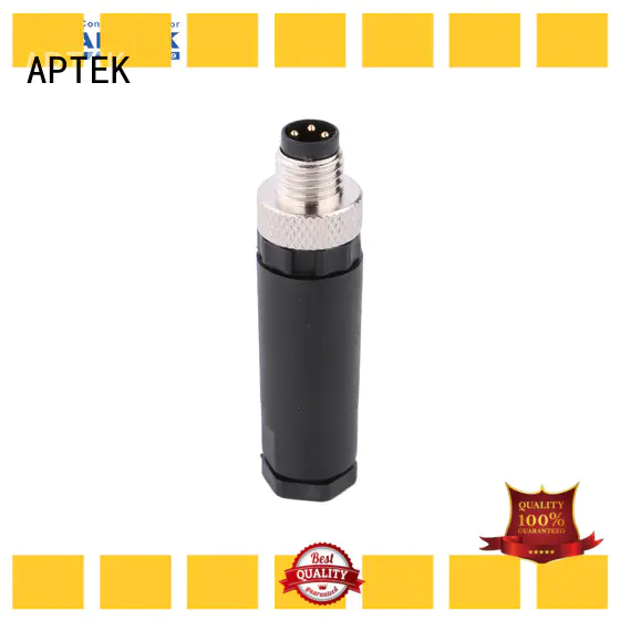 APTEK solder m8 cable connector factory for industry