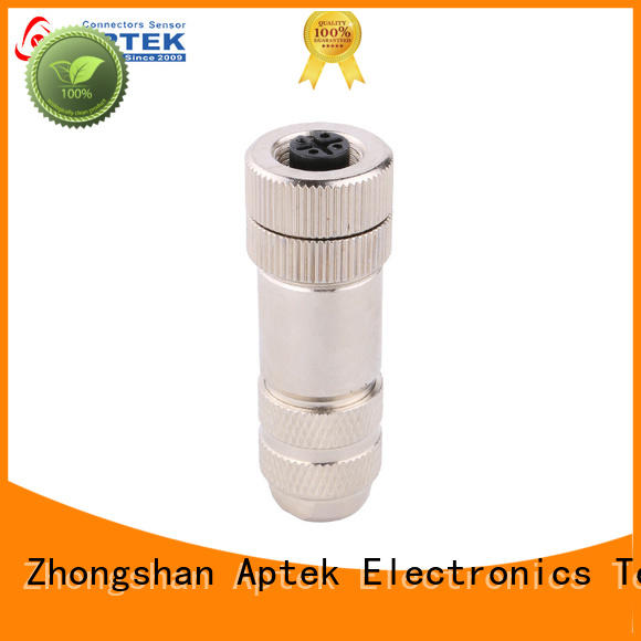 APTEK professional m12 connector cable with solder contacts for industry