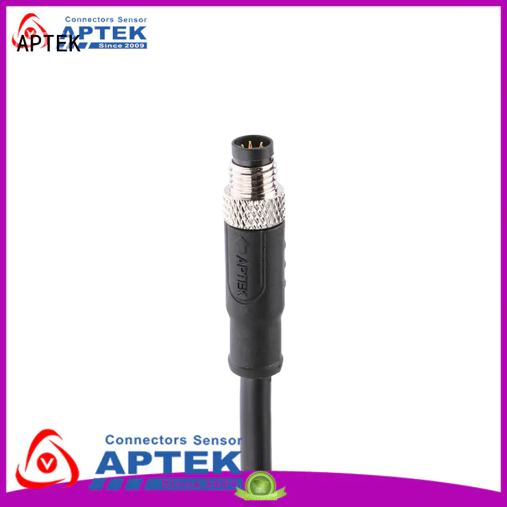 APTEK straight m8 field wireable connector for business for industry