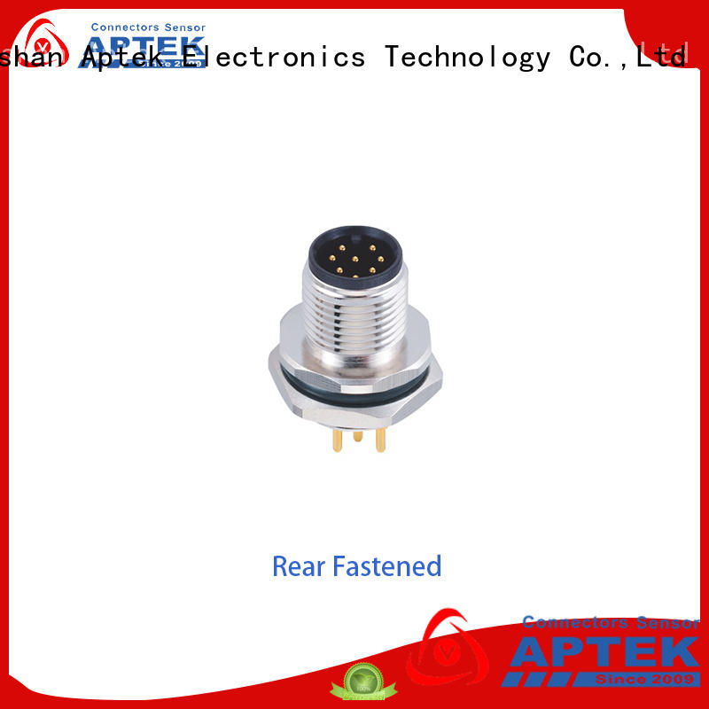 APTEK lead m12 male connector company for engineering