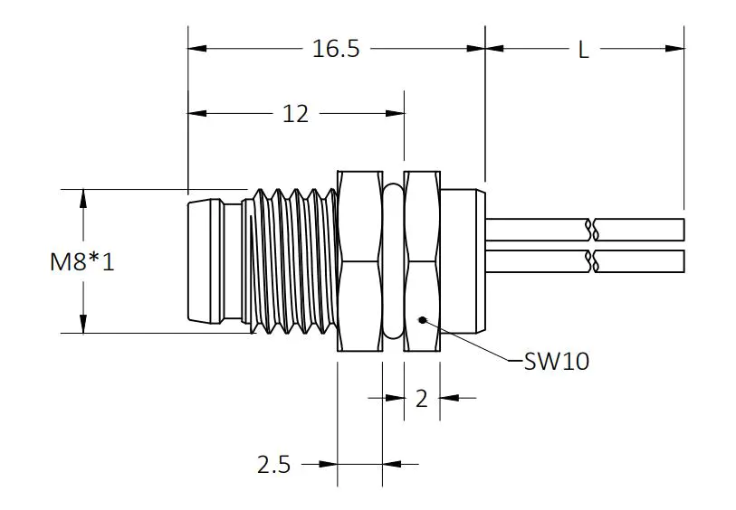 Custom m8 circular metric connectors waterproof supply for industry