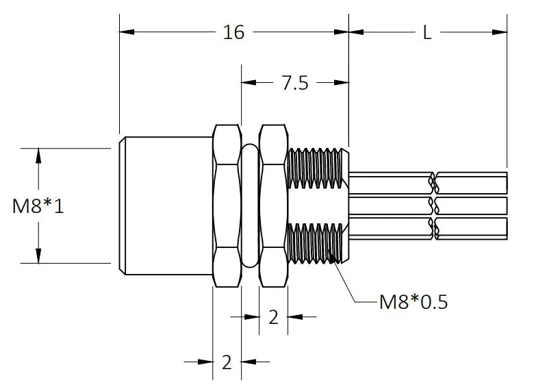 Latest m8 connectors straight company for industry