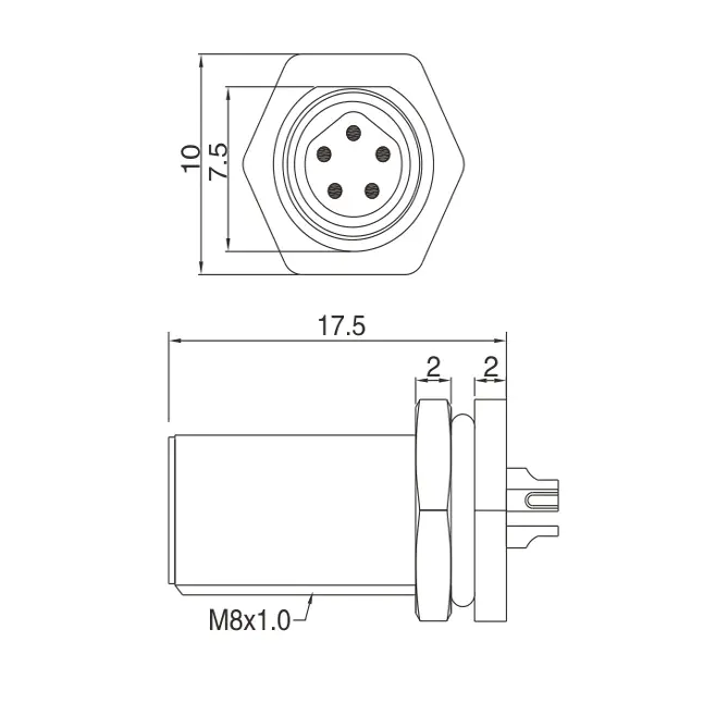 APTEK New m8 circular connector for business for sale