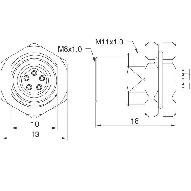 APTEK Best m8 circular metric connectors supply for industry