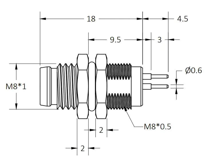 panel mount circular connector connectors for APTEK