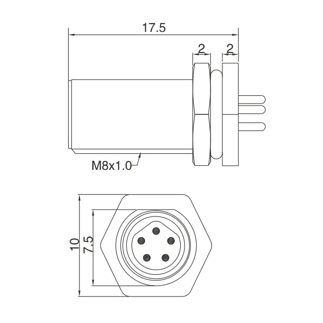 Latest m8 waterproof connector connectors supply for industry