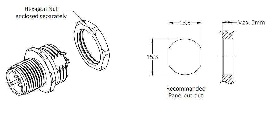 Custom m12 circular connector front for business for engineering-2